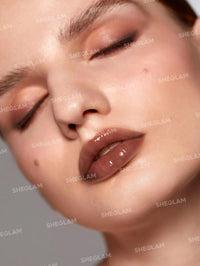 Thumbnail for SHEGLAM Glaze Daze Lip Gloss Shiny Tinted Lip Gloss High Gloss Finish Plumping Lip Care Nourishing Not Easy to Fade Liquid Lip Cosmetics-Mocha Cake
