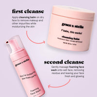 Thumbnail for grace & stella Award Winning Hydrating Face Wash (150ml) - Gentle Foaming Facial Cleanser with Hyaluronic Acid, Rose Water, Aloe Vera - Moisturizing Cleansing Foam for Normal to Very Dry Skin - Vegan