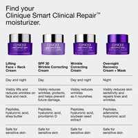 Thumbnail for Clinique Smart Clinical Repair Anti Aging Overnight Recovery Face Cream + Mask For All Skin Types | With Hyaluronic Acid + Peptides | Hydrating | Repairs Lines + Wrinkles, 1.7 Fl Oz