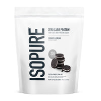 Thumbnail for Isopure Zero Carb 100% Pure Whey Isolate Protein Powder, Lactose Free, Gluten Free, With Vitamins, Cookies & Cream, 25g Protein Per Serving, 1 Lb, 15 Servings (Packaging May Vary)