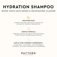 Thumbnail for PATTERN Beauty by Tracee Ellis Ross Hydration Shampoo w Honey, Aloe Vera, Biotin and Tea Tree Leaf Oil for Curly Hair 3a-4c, 9.8 fl oz