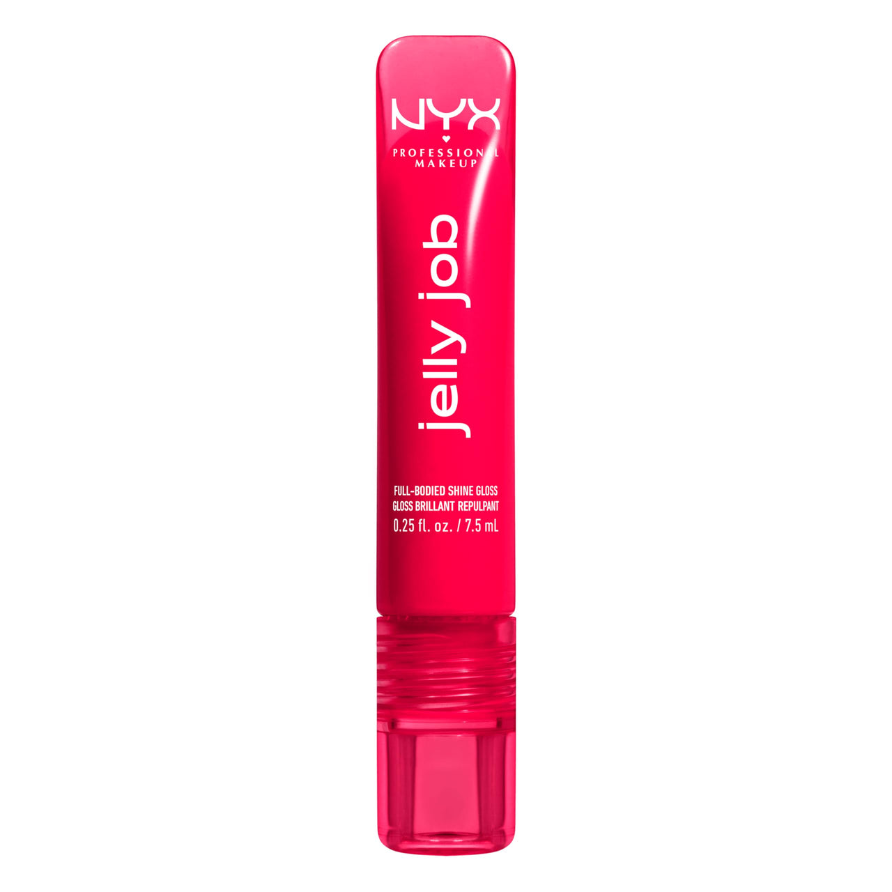 NYX PROFESSIONAL MAKEUP Jelly Job Lip Gloss, Lip Tint Gloss with Full-Bodied, Smoothing, and Hyper-Glossy Shine - Cherry Jelly (Red)