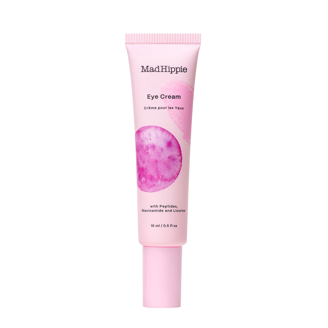 Mad Hippie Eye Cream - Anti-Aging Under Eye Cream for Dark Circles and Puffiness with Niacinamide, Peptides, Kakadu Plum & Licorice, Eye Treatment with Skin-Brightening Vitamin C, 0.5 Oz