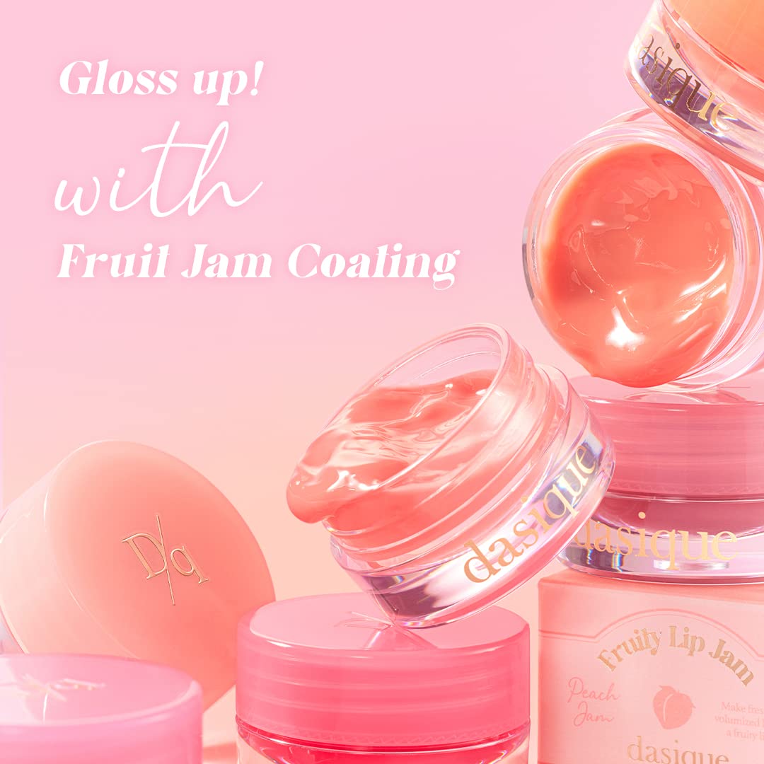 dasique Fruity Lip Jam #08 Cherry Jam | High-shine finish | Moisturizing | Vegan, Cruelty Free | Lip Balm