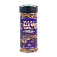 Thumbnail for Fluker's Freeze Dried Superworms, for Reptiles, Ideal for Lizards, Reptiles, Birds, Fish, Hedgehogs, 1.7 oz