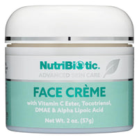 Thumbnail for NutriBiotic – Antioxidant Properties Face Cream, 2 Oz with GSE | Deep Moisturizing with Aloe, Botanical Oils, DMAE, Tocotrienols, Vitamin C Ester, Alpha Lipoic Acid | Natural Fragrance | Paraben Free