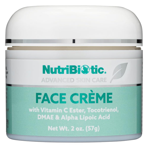 NutriBiotic – Antioxidant Properties Face Cream, 2 Oz with GSE | Deep Moisturizing with Aloe, Botanical Oils, DMAE, Tocotrienols, Vitamin C Ester, Alpha Lipoic Acid | Natural Fragrance | Paraben Free