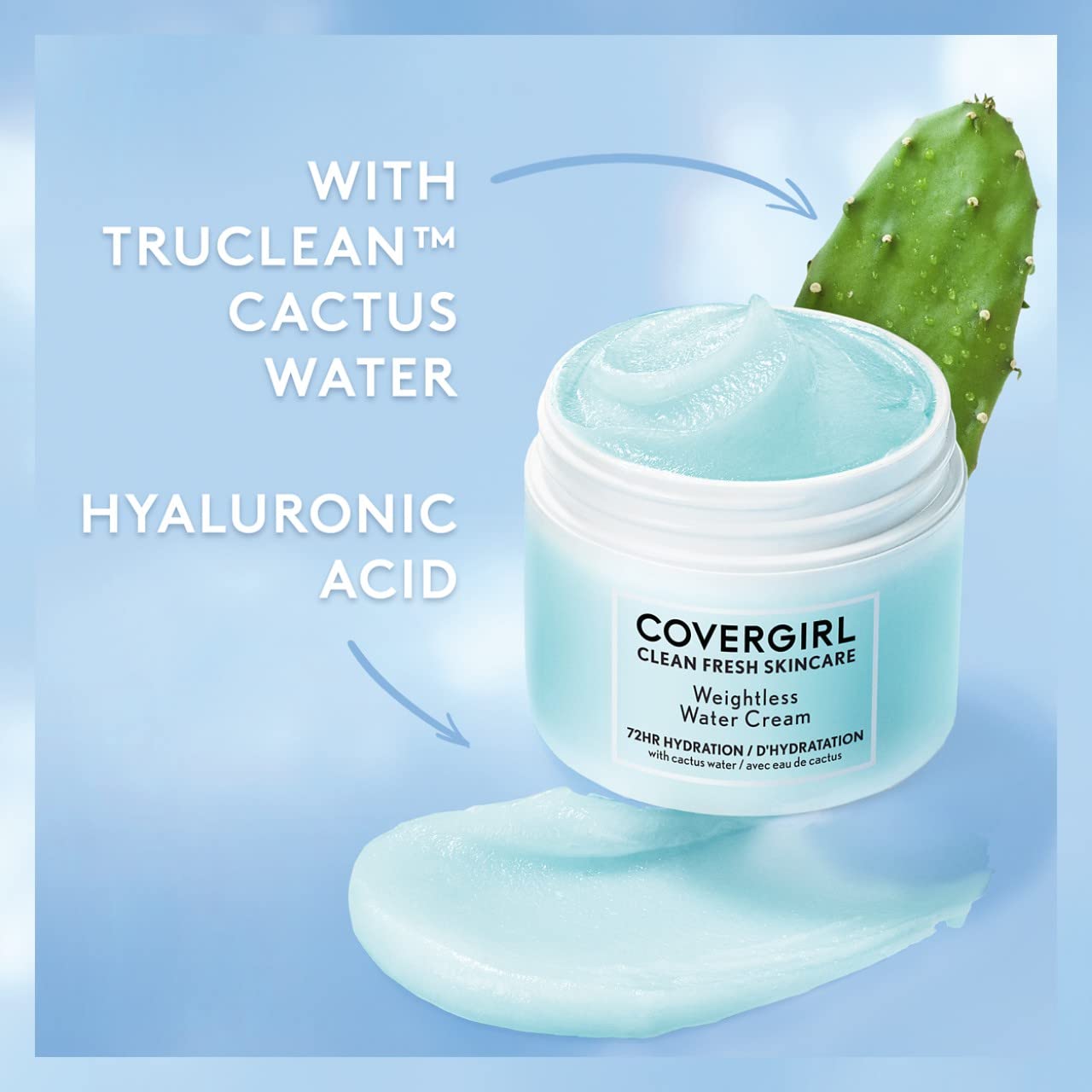 COVERGIRL Clean Fresh Skincare Weightless Water Cream, 2.0 Oz