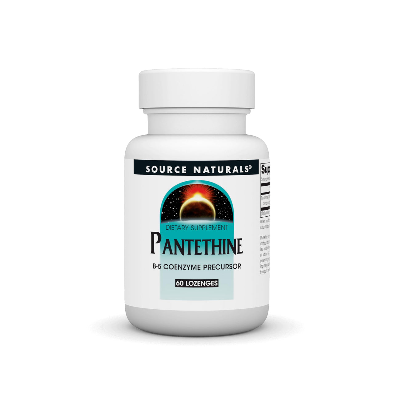 Source Naturals Pantethine B-5 Coenzyme Precursor, 25 mg - 60 Lozenges