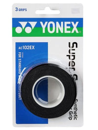 Thumbnail for YONEX Overgrip Super GRAP 3 Pack - Tennis, Badminton, Squash - Choice of Colors (Black)