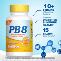 Thumbnail for Nutrition Now PB 8 Probiotic Immune System and Digestive Support* Dietary Supplement, 60 Count