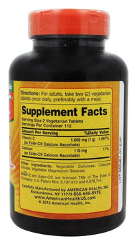 Thumbnail for American Health Products - Ester C 500, 500 mg, 225 veg tablets