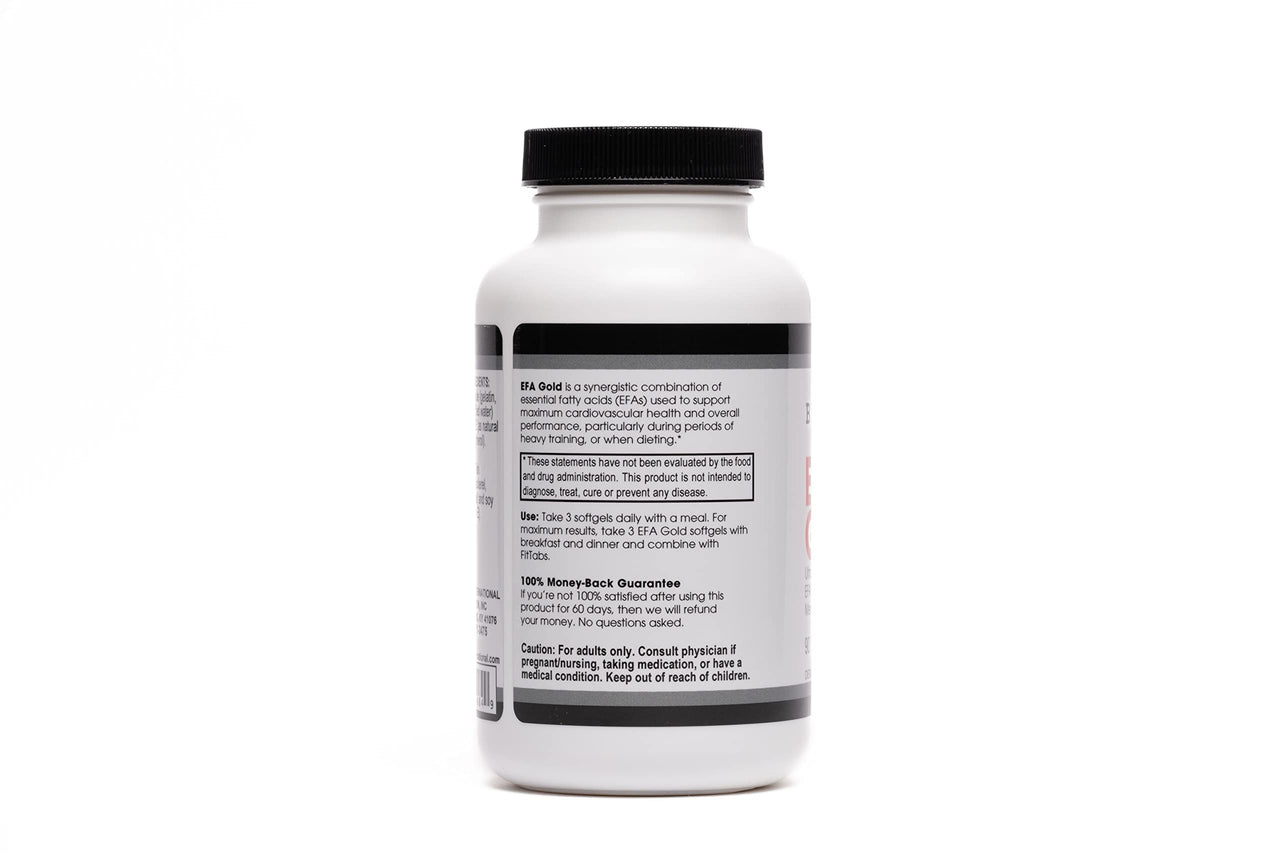 Beverly International EFA Gold, 90 Softgel Capsules. High Potency Omega-3s EPA and DHA + Omega 6&9 Fatty Acids. Combination Fish, Flaxseed and Borage Oil.