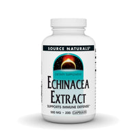 Thumbnail for Source Naturals Echinacea Root Extract - Supports Immune Defense* - 500mg - 200 Capsules