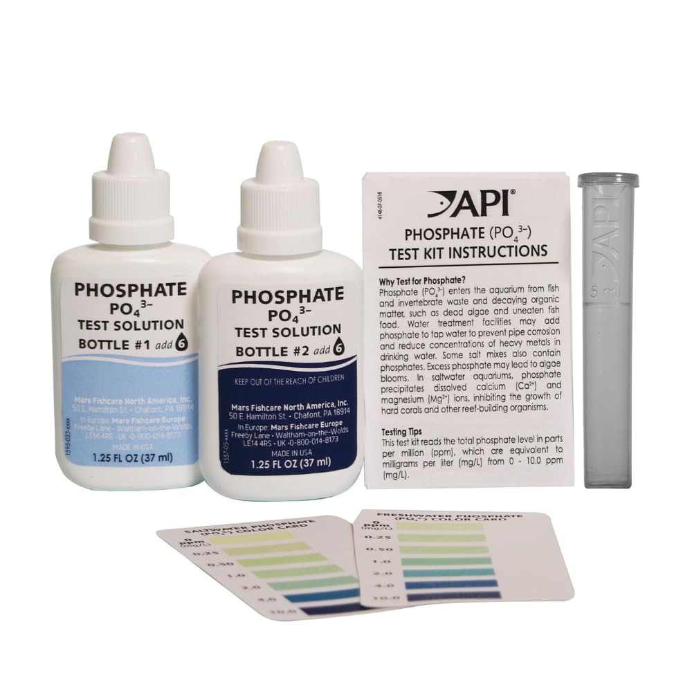 API Phosphate Test Kit For Freshwater And Saltwater, 64 OUNCES