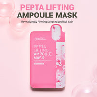 Thumbnail for Mediheal Pepta Lifting Ampoule Mask, Pack of 15 - Peptides and Collagen Lifting Facial Mask Sheet, Revitalizing and Firming Stressed Skin, Silky Smooth Cellulose Sheet