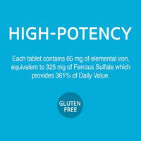 Thumbnail for 21st Century Iron 65 mg Ferrous Sulfate 325 mg Tablets, 120 Count