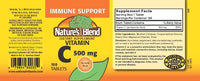Thumbnail for Nature's Blend Vitamin C 500 mg 100 Tablets