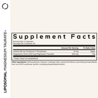 Thumbnail for Codeage Liposomal Magnesium Taurate+ Supplement - Magnesium Taurate, Vitamin B6 as Pyridoxal 5-Phosphate, 2-Month Supply - Liposomal Delivery, Vegan, Non-GMO, Gluten-Free, 120 Capsules