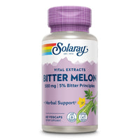Thumbnail for SOLARAY Bitter Melon Fruit Extract 500mg 5% Bitter Principles | Lab Verified | 60 VegCaps