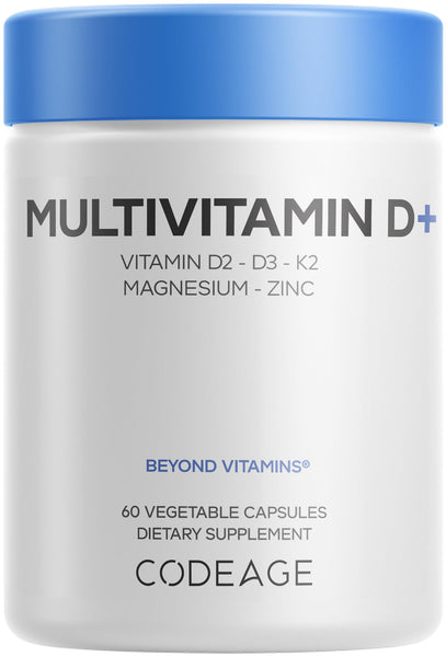 Codeage Multivitamin D with K2, Magnesium & Zinc, 60 Capsules