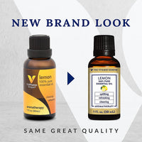 Thumbnail for The Vitamin Shoppe Lemon Essential Oil - Uplifting Aromatherapy & Natural Cleaner | 100% Pure Cold-Pressed | 1 oz | Therapeutic Grade
