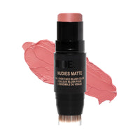 Thumbnail for Nudestix Nudies Blush Stick – 3-in-1 Cream Blush for Cheeks, Eyes & Lips with Built-In Brush | Soft Matte Finish for a Natural Flush | Clean, Vegan & Travel-Friendly Makeup (Naughty N' Spice)