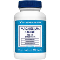 Thumbnail for The Vitamin Shoppe Magnesium 400MG - Muscle Relaxation, Bone Health & Energy Production Support, Daily Mineral (200 Capsules)