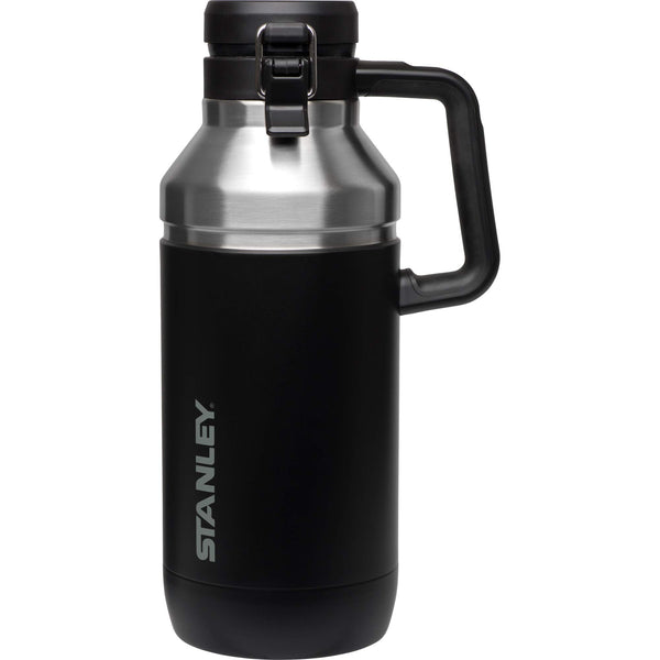 Stanley GO Growler 64 oz | Keeps Beer Cold or Coffee Hot | Leakproof Steel Lined Lid and Easy to Carry Handle | Insulated Stainless Steel Beverage Container | BPA-Free | Matte Black