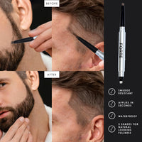 Thumbnail for Forte Series Beard and Hairline Shaper, Smudge-Resistant Wax, Precision Brush, Sleek Travel Packaging (Brown)