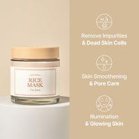 Thumbnail for I'm from Rice Mask 3.88 Oz, Gentle Exfoliating Wash Off Facial Mask for Dull, Rough Skin, Pore Clearing, Remove Dead Skin Cells, Uneven Skin Tone, Smooth Skin, Moiustirinzg, Radiant