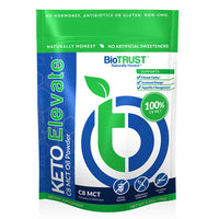 Thumbnail for BioTrust Keto Elevate Pure C8 MCT Oil Powder (Unflavored) BlenderBottle Bundle