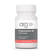 Thumbnail for Allergy Research Group ARG Pregnenolone 50 mg - Micronized Hormone Precursor Support - Highly Bioavailable - Hypoallergenic - 60 Servings - 60 Scored Tablets