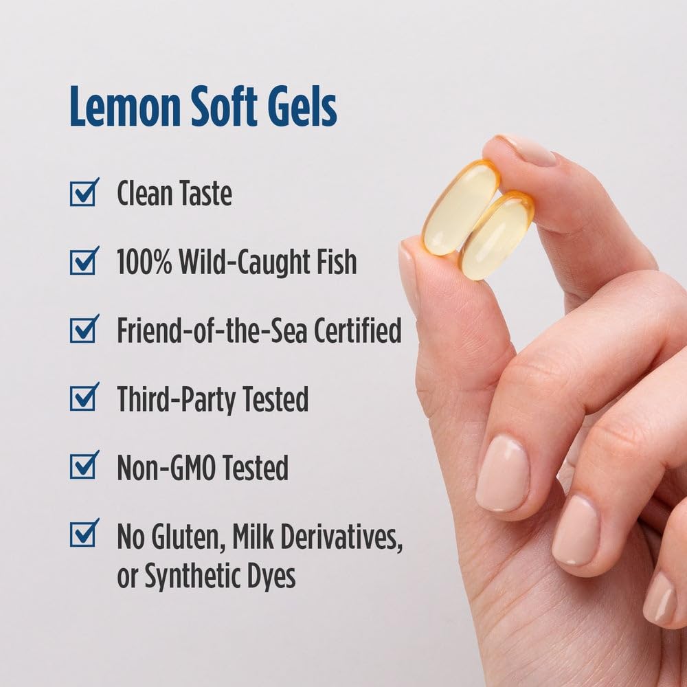 Nordic Naturals ProEPA with Concentrated GLA, Lemon - 60 Soft Gels - 1217 mg Omega-3 + 257 mg GLA - Heart, Neurological & Immune Support, Healthy Skin - Non-GMO - 30 Servings