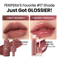 Thumbnail for Peripera Ink Mood Glowy Tint | Lip-Plumping, Naturally Moisturizing, Lightweight, Glow-Boosting, Long-Lasting, Comfortable, Non-Sticky, Mask Friendly, No White Film 033 ROSY WISH