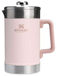 Thumbnail for STANLEY Classic Stay-Hot French Press Coffee Maker 48 oz | 5 Minute Brew, 4 Hours Hot | Mesh Filter for Coffee Grounds | Insulated Stainless Steel French Press | BPA-Free | Rose Quartz