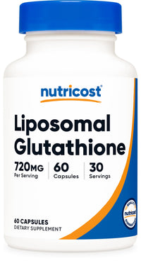 Thumbnail for Nutricost Liposomal Glutathione Supplement 60 Capsules, 720 mg Per Serving - Vegan, GMO-Free, 30 Servings