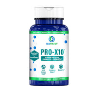 Thumbnail for BioTrust Pro-X10 2.0 Probiotic Supplement - Probiotics for Digestive Health with Prebiotics - Immune System Support and GI Health - Free from Gluten, Soy and Dairy, Non GMO - 60 Capsules