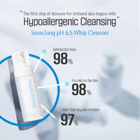 Thumbnail for ETUDE SoonJung pH 6.5 Whip Facial Cleanser 5.1 fl. oz. (150ml) 21AD | Soft Bubble Fragrance-Free Low-pH Korean Hydrating Cleansing Wash for Sensitive Skin | Korean Skin Care, K-Beauty | Vegan