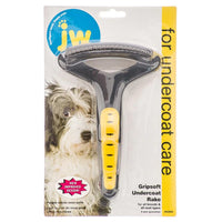 Thumbnail for JW Pet Company GripSoft Undercoat Rake Regular Teeth Dog Brush