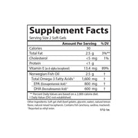 Thumbnail for Carlson Labs Elite Omega-3 Gems Fish Oil 1250mg, 180 Softgels