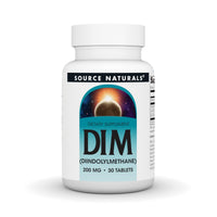 Thumbnail for Source Naturals DIM, Diindolylmethane 200mg with BioPerine, Vitamin E & More - 30 Tablets