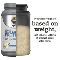 Thumbnail for Organic Vegan Vanilla Protein Powder with Probiotics, BCAAs, 30g Plant Protein, NSF Certified, Gluten Free & Sport, Non GMO, Garden of Life Sport Protein Powder - 19 Servings