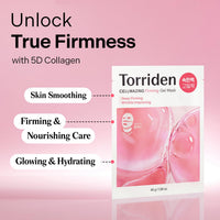 Thumbnail for Torriden CELLMAZING Collagen Firming Gel Sheet Mask for Face & Neck (4 Pack) | Smoother, Firmer-Looking Skin with 5D Collagen Complex | Korean Skincare Mask