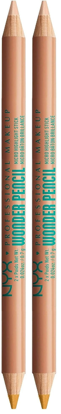 Thumbnail for NYX PROFESSIONAL MAKEUP Wonder Pencil, Multi-Use Micro Highlighter & Concealer Stick - Deep (Pack of 2)