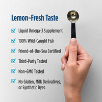 Thumbnail for Nordic Naturals Ultimate Omega Xtra Liquid, Lemon Flavor - 8 oz - 3400 mg Omega-3 + 1000 IU Vitamin D3 - EPA & DHA - Brain, Heart, Joint, & Immune Health - Non-GMO - 48 Servings