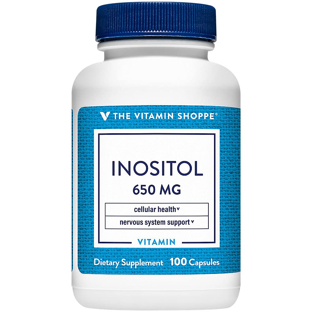 The Vitamin Shoppe Inositol 650MG, Supports Healthy Liver Cellular (100 Capsules)