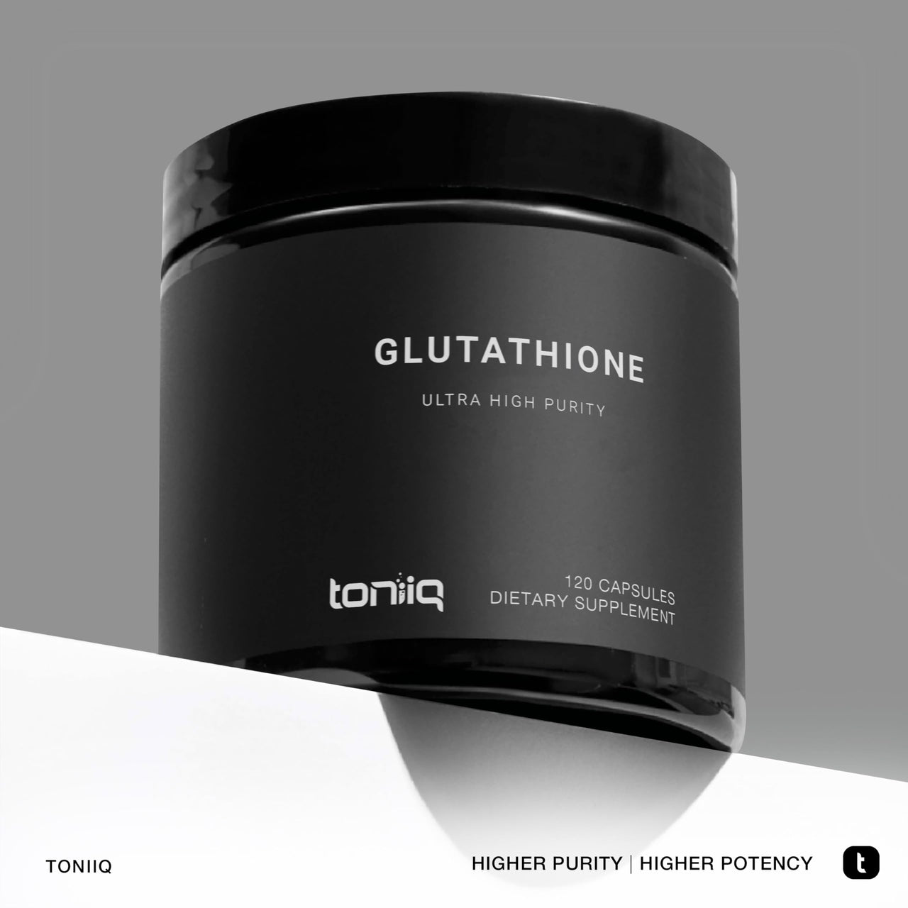 Toniiq Ultra High Strength Glutathione Capsules - 1000Mg Concentrated Formula - 98%+ Highly Purified And Bioavailable - Non-Gmo Fermentation - 120 Capsules Reduced Glutathione Supplement