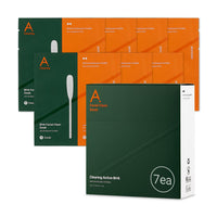 Thumbnail for MEDITHERAPY A Clearing Toner Swab (1.57in Swabs + 0.33 fl.oz Toner), Pore Tightening Swab (7 Pouches), Soft Exfoliator for Acne-Prone Skin, Vegan, Korean Skincare