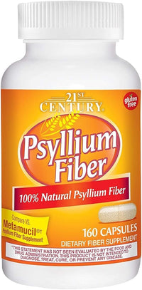 Thumbnail for 21st Century, Psyllium Fiber, 160 Capsules - 2pc